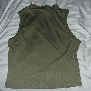 Army green tank top